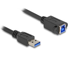 Delock USB 5 Gbps Kabelis USB Typ-A Stecker zu USB Typ-B Buchse zum Einbau 1 m juodas