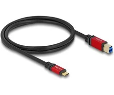 Delock USB 5 Gbps Kabelis USB Type-C™ Stecker zu USB Typ-B Stecker 1 m raudona Metall