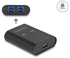 Delock USB 5 Gbps Switch für 2 PC an 1 Gerät