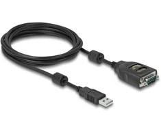 DELOCK USB-A 2.0 zu Seriell RS-232 D-Sub 9Pin 2.5kV Galva 2m