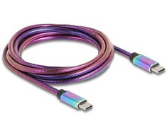 „Delock“ USB kabelis USB-C - USB-C 2 m, daugiaspalvis (81116)
