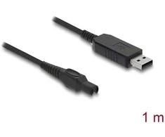 Delock USB Ladekabel 15 V für Elektrorasierer kompatibel mit Philips OneBlade Pro 360 HQ7 HQ8 HQ9 Serie - Rasierer Ladegerät Ersatzkabel 1 m