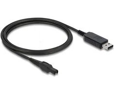 Delock USB Ladekabel 15 V für Elektrorasierer kompatibel mit Philips OneBlade Pro 360 HQ7 HQ8 HQ9 Serie - Rasierer Ladegerät Ersatzkabel 1 m