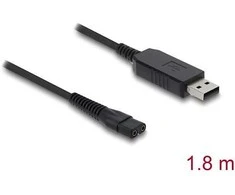 Delock USB Ladekabel 3,5 V für Elektrorasierer kompatibel mit Wahl Color Pro 9649 - Rasierer Ladegerät Ersatzkabel 1,8 m