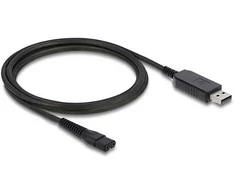 Delock USB Ladekabel 3,5 V für Elektrorasierer kompatibel mit Wahl Color Pro 9649 - Rasierer Ladegerät Ersatzkabel 1,8 m