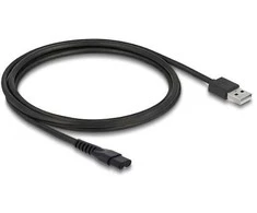 Delock USB Ladekabel 5 V für Elektrorasierer kompatibel mit MANSCAPED 2.0 / 3.0 Serie - Rasierer Ladegerät Ersatzkabel 1,2 m