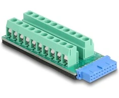 Delock USB Pfostenbuchse zu Terminalblock Adapteris 20 Pin