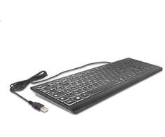 DELOCK USB laidinė klaviatūra 1,5 m, juoda, su XXL raidėmis ir foniniu apšvietimu