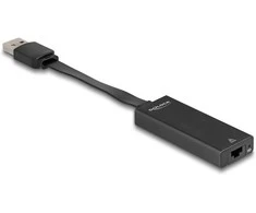 Delock USB Typ-A Netzwerk Adapteris Gigabit LAN 1 x RJ45 slim ASIX