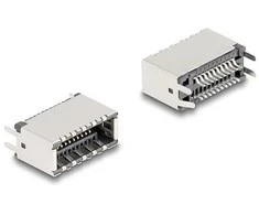 Delock USB Typ-E Key A 20 Pin Buchse vertikal zur SMT Lötmontage