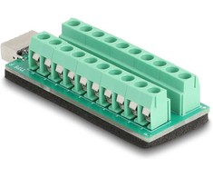 Delock USB Typ-E Key A Buchse zu Terminalblock Adapteris 20 Pin