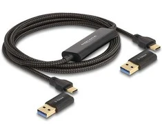 Delock USB Type-C™ 5 Gbps Data Link Kabelis + KM Switch 2 m