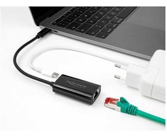 Karta jungiama į tinklą Delock - Karta jungiama į tinklą - Thunderbolt 3 - Gigabit Ethernet x 1 - juoda (61026)