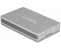 „DeLOCK 42018“, SSD korpusas, M.2, M.2, 40 Gbit/s, USB jungtis, sidabrinis