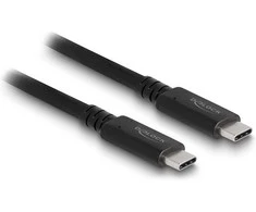 Delock USB4™ 40 Gbps Kabelis koaxial 1,2 m USB PD 3.1 Extended Power Range 240 W