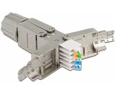 Delock Verbinder für Netzwerkkabel Cat.6A STP werkzeugfrei