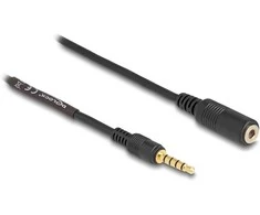 Delock Verlängerungskabel Klinke 3,5 mm 5 Pin Stecker zu Buchse 3 m juodas