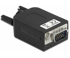 Adapteris AV Delock VGA15 wtyk do bloku zacisków su obudową (66258)