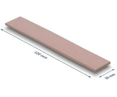 Delock Wärmeleitpad 120 x 20 x 3 mm für M.2 Module 3,0 W/mK - Silikonfrei