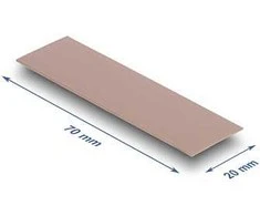 Delock Wärmeleitpad 70 x 20 x 0,75 mm für M.2 Module 3,0 W/mK - Silikonfrei