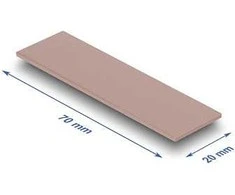 Delock Wärmeleitpad 70 x 20 x 1,75 mm für M.2 Module 3,0 W/mK - Silikonfrei