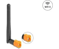 Delock WiFi 6 Antenne FAKRA M Buchse 2,5 - 3,0 dBi omnidirektional mit Kippgelenk juodas