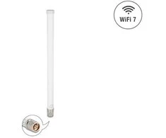 Delock WiFi 7 Antenne N Stecker 4,5 - 6,6 dBi 32 cm omnidirektional starr outdoor baltas