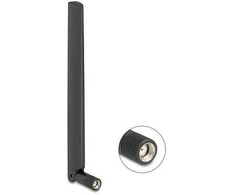 Delock WiFi 7 Antenne RP-SMA Stecker 2,0 - 4,4 dBi 17 cm omnidirektional mit Kippgelenk juodas