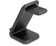 Delock Wireless Charger 3 in 1 mit 2 Ladespulen 5 W / 5 W / 15 W
