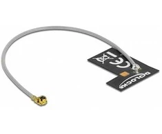 DELOCK WLAN 802.11 b/g/n Antenne MHF I Stecker 2dBi 1.13 10cm FPC intern Klebemontage