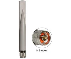 Delock 88452 - 2.5 dBi - 2.4 - 2.5 GHz - IEEE 802.11b,IEEE 802.11g,IEEE 802.11n - Omni-directional antena - N-type - Male