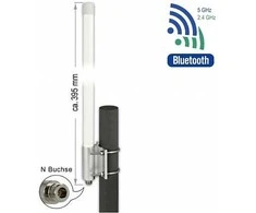 Delock 12632 - 8 dBi - 2400 - 5875 GHz - 50 ? - 360° - 17° - Omni-directional antena