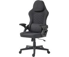 DC130 žaidimų kėdė DELTACO GAMING, juoda su minkštu lininiu audiniu / 4222376 / GAM-180