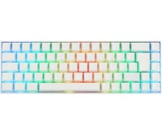 Deltaco Gaming GAM-100-W-DE klaviatūra USB + RF belaidė + Bluetooth QWERTZ Niemiecki Baltas