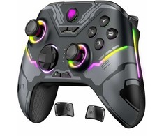 „Pad Deltaco PS5“ belaidis RGB „Hall-Effect“ valdiklis, juodas