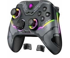 „Pad Deltaco PS5“ belaidis RGB „Hall-Effect“ valdiklis, juodas