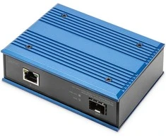 Šakotuvas Konwerter światłowodowy Digitus Digitus DN-652103-1 konwerter sieciowy 1000 Mbit/s Multifunkcyjny, Pojedynczy Juodas, Mėlyna