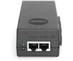 Digitus 10 Gigabit Ethernet PoE+ Injektor, 802.3at, 30 W, PoE-Injektor - juodas