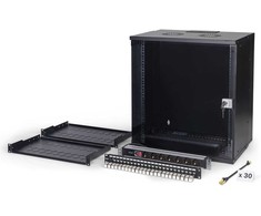 Spinta Digitus DIGITUS Netzwerk-Set 483 mm (19") - 12HE, 540x400 mm (BxT)sw