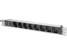 DIGITUS 8-Fach Steckdosenleiste 1HE PDU, IEC C14 St. IT