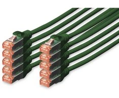 Digitus Pečkordas CAT6, S-FTP, 5m, žalia, 10 vienetų (DK- 1644- 050- G- 10)