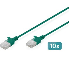Digitus Patchcord Slim Cat.6 U/UTP LSZH 2m žalia 10 vnt. (DK-1618-020S-G-10)