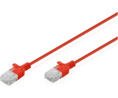 Digitus Patchcord Slim Cat.6 U/UTP LSZH 3m raudona (DK-1618-030S-R)