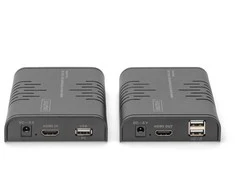 Assmann elektroninis DIGITUS IP KVM plėstuvo rinkinys 120m vienas su daugeliu 1080p/60Hz
