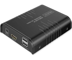 Adapteris AV Digitus DIGITUS HDMI KVM IP Receiver 4K/60Hz juoda