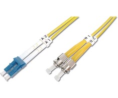Digitus Patchcord, LC- ST, vieno režimo, 3m (KV-2931-03)