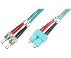 „Digitus LWL Patchkabel ST - SC, 1m, Multimode Duplex OM3 (DK-2512-01/3)