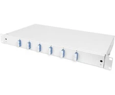 DIGITUS LWL Spleißbox 1HE bestückt 6x SC DX OS2 grau