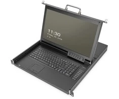 DIGITUS Modulare Konsole 17"HD LCD,16-port HDMI KVM Deutsch