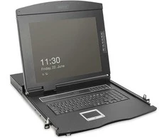 DIGITUS Modulare Konsole 19"HD LCD,1-port VGA KVM UK